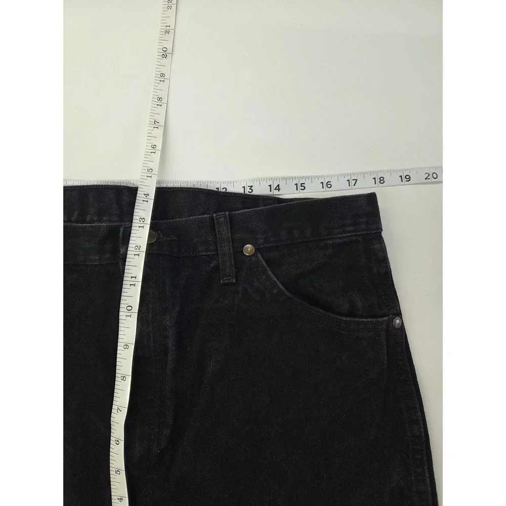 Wrangler 1013MWZWK Cowboy Cut Mens Black Straight Leg Denim Jeans 36x36 Ranch